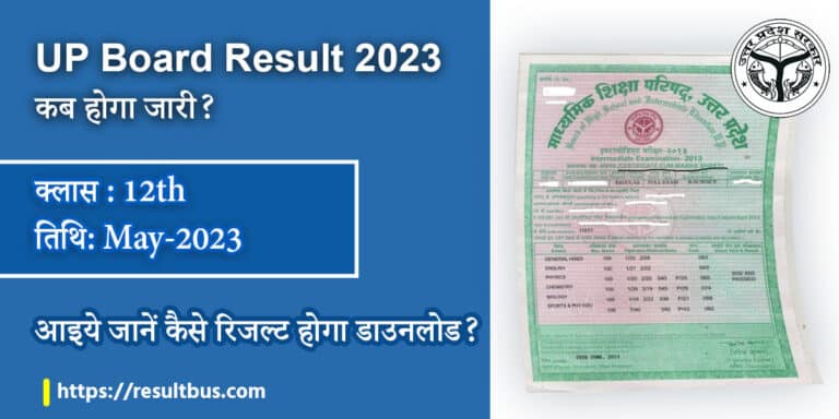 UP Board Class 12th Result 2023